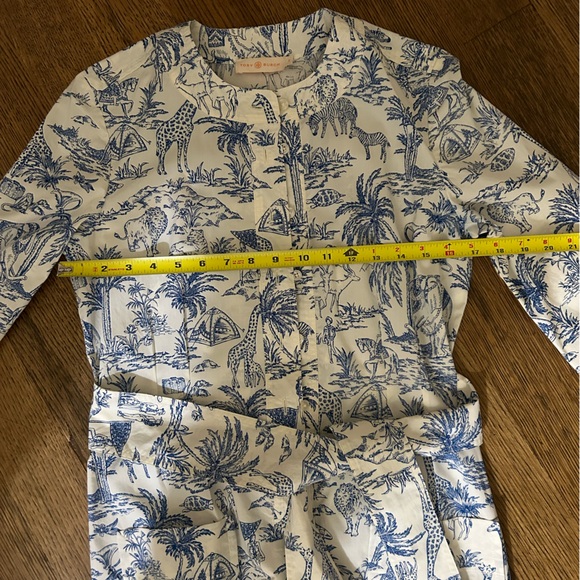 Tory Burch Safari Print Tie Waist Dress - Picture 5 of 5